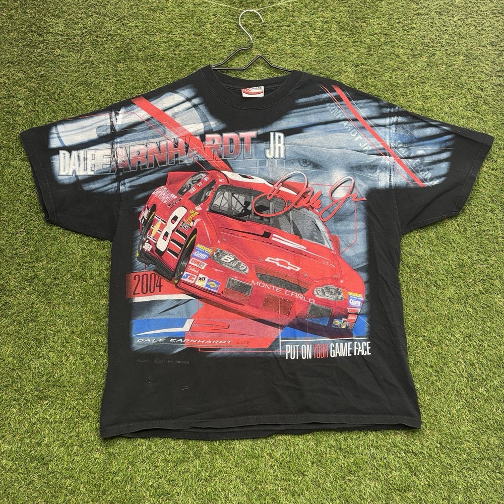 Vintage Dale Earnhardt Jr AOP Shirt Mens XL Chase Authentics 2004 Budweiser